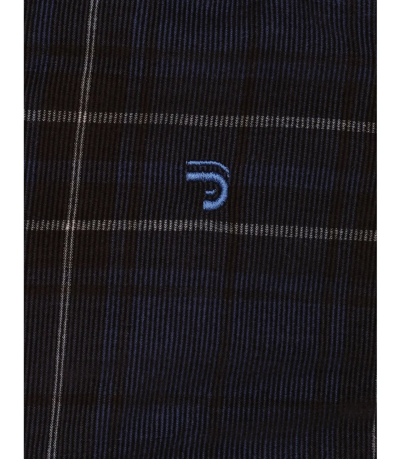 Heren J&JOY Herenblauw fluwelen overhemd