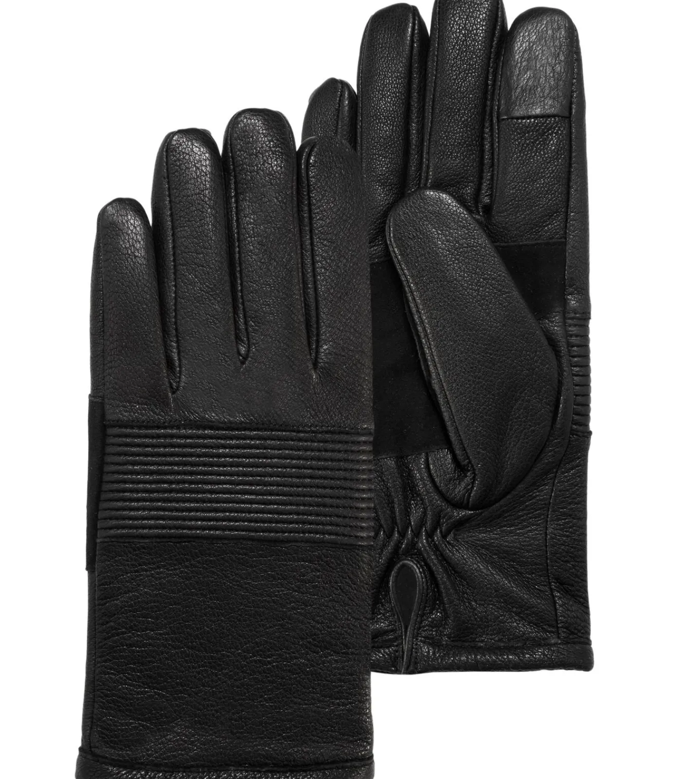 Sale Herenfietshandschoenen van geitenleer Zwart Heren Handschoenen