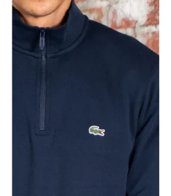 New High neck zip up fleece sweatshirt - navy Heren Truien & Cardigans