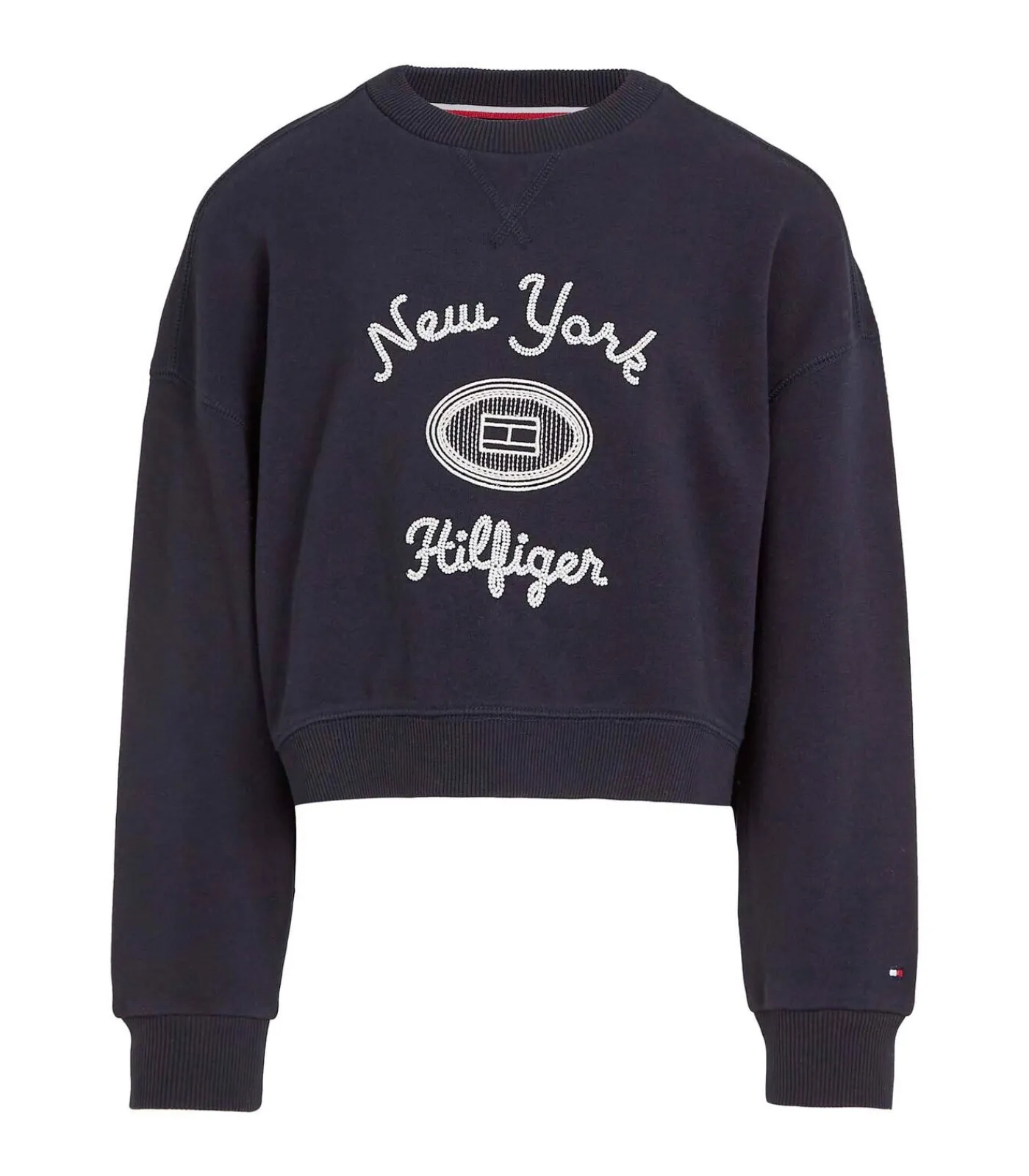 Sale Hilfiger Ny Embroidered Crewne Kinderen Truien & Cardigans