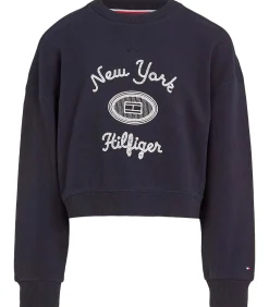 Sale Hilfiger Ny Embroidered Crewne Kinderen Truien & Cardigans