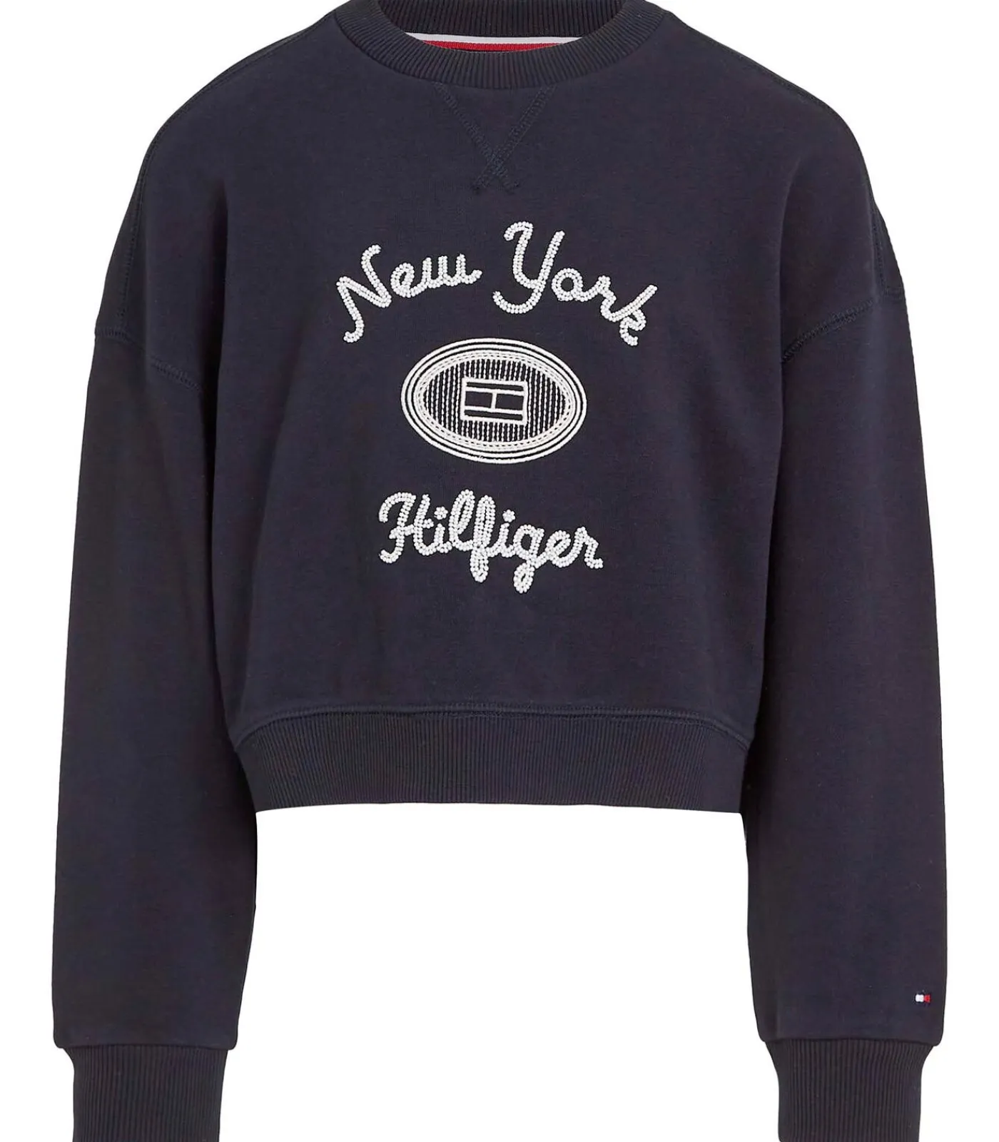 Sale Hilfiger Ny Embroidered Crewne Kinderen Truien & Cardigans