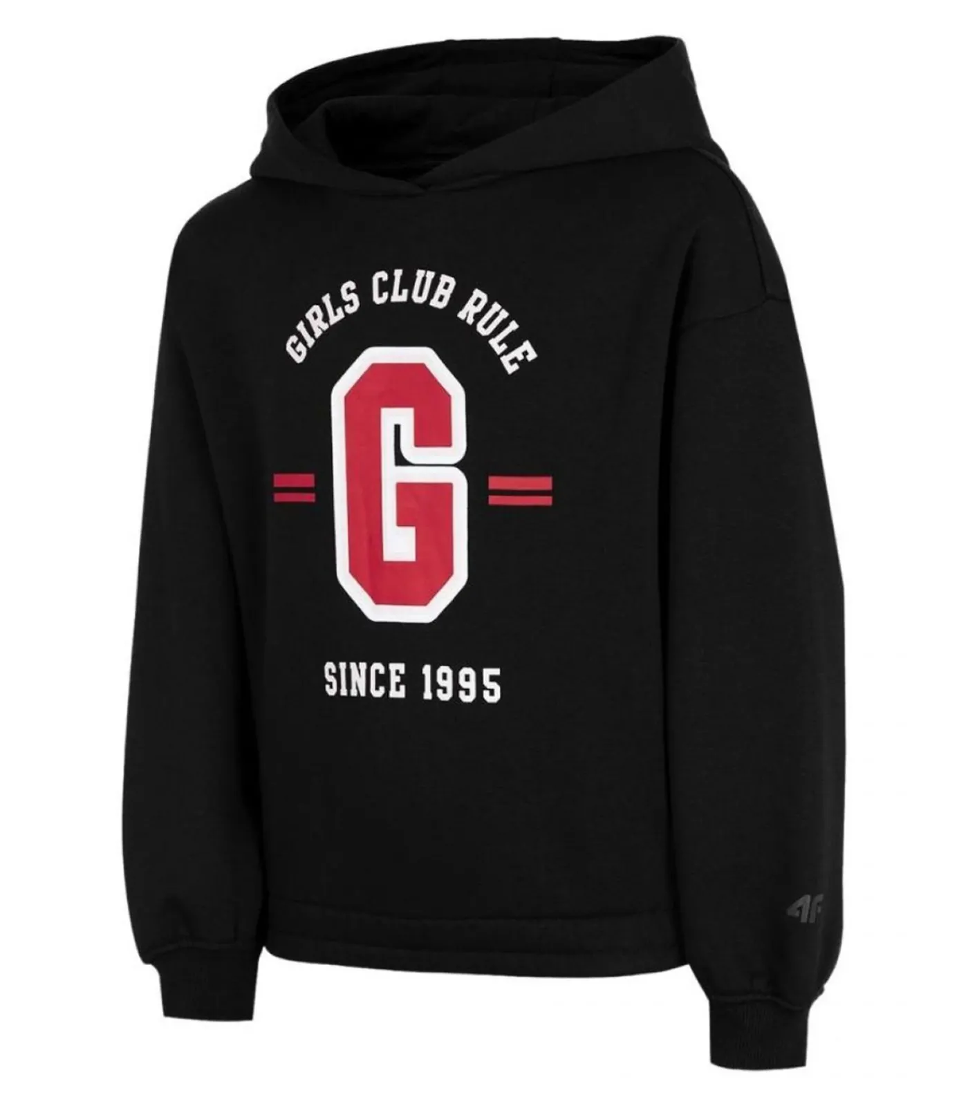 HJZ22 JBLD004 - Trui met kap - Zwart Kinderen Truien & Vesten