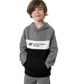 Outlet HJZ22 JBLM003 - Trui met kap - Zwart Kinderen Truien & Vesten