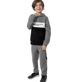 Outlet HJZ22 JBLM003 - Trui met kap - Zwart Kinderen Truien & Vesten