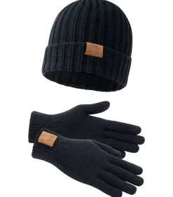 Heren Lonsdale Hoed en handschoenen set Deazley