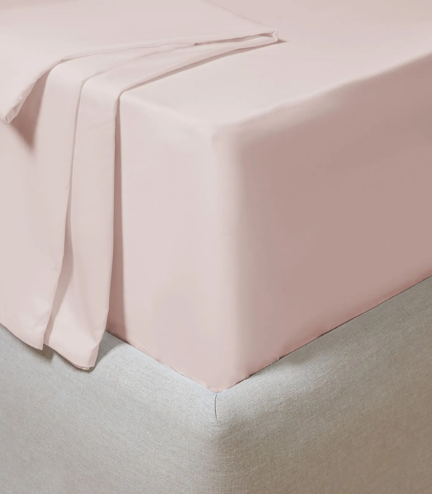 Online Hoeslaken 2 personen Extra 200x200 cm Lichtroze Hoeslakens