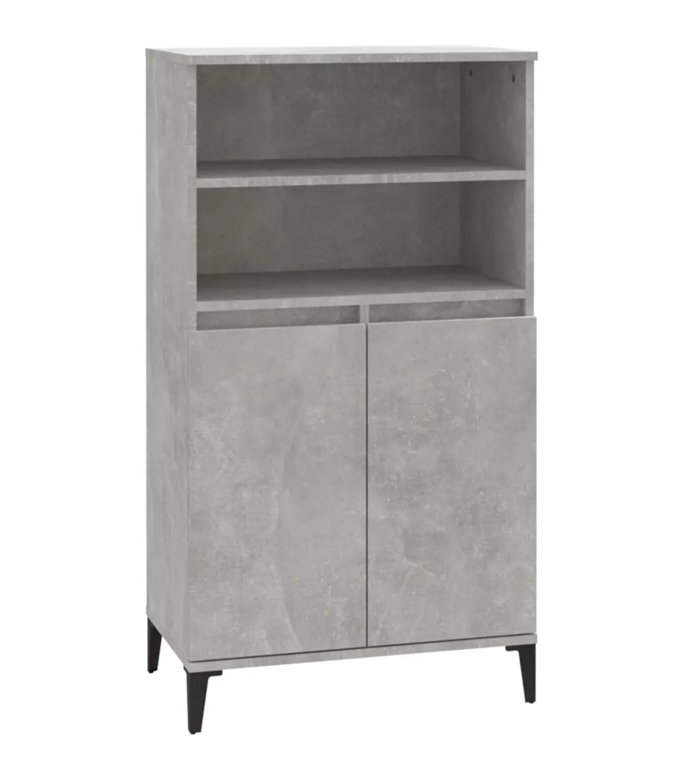 vidaXL Hoge kast 60x36x110 cm bewerkt hout betongrijs