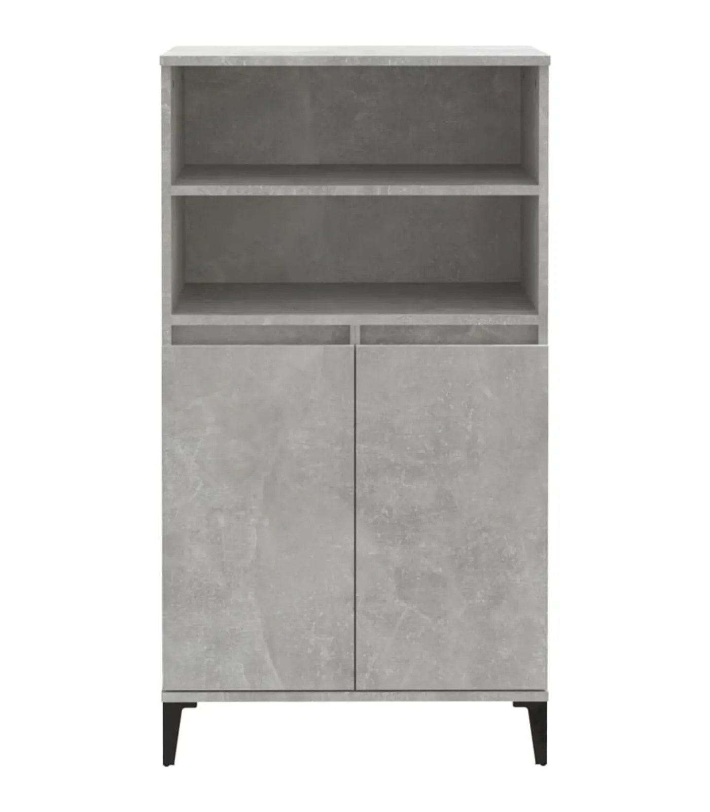 vidaXL Hoge kast 60x36x110 cm bewerkt hout betongrijs