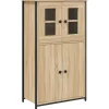 vidaXL Hoge kast 62x32x106,5 cm bewerkt hout sonoma eikenkleurig