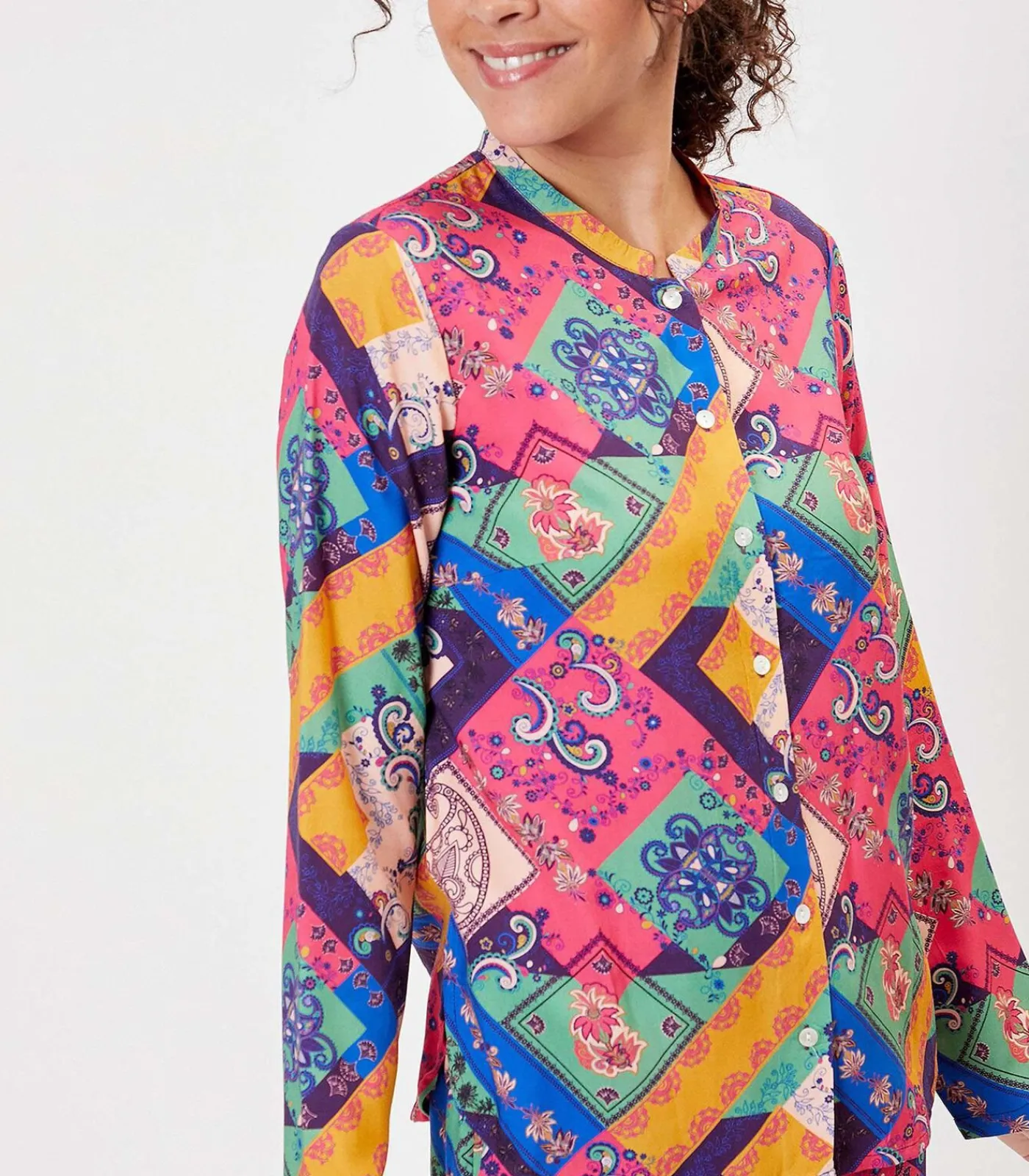 DAMES La Fiancée HOLT Vloeiend Pyjamashirt