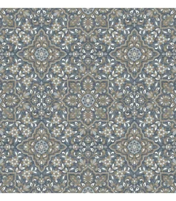 Noordwand Homestyle Behang Portugese Tiles bruin en blauw