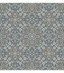 Noordwand Homestyle Behang Portugese Tiles bruin en blauw