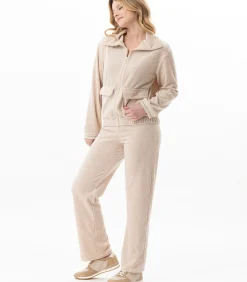 DAMES LE CHAT Homewear-set met ritssluiting van fluweel COUNTRY 126