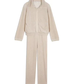 DAMES LE CHAT Homewear-set met ritssluiting van fluweel COUNTRY 126