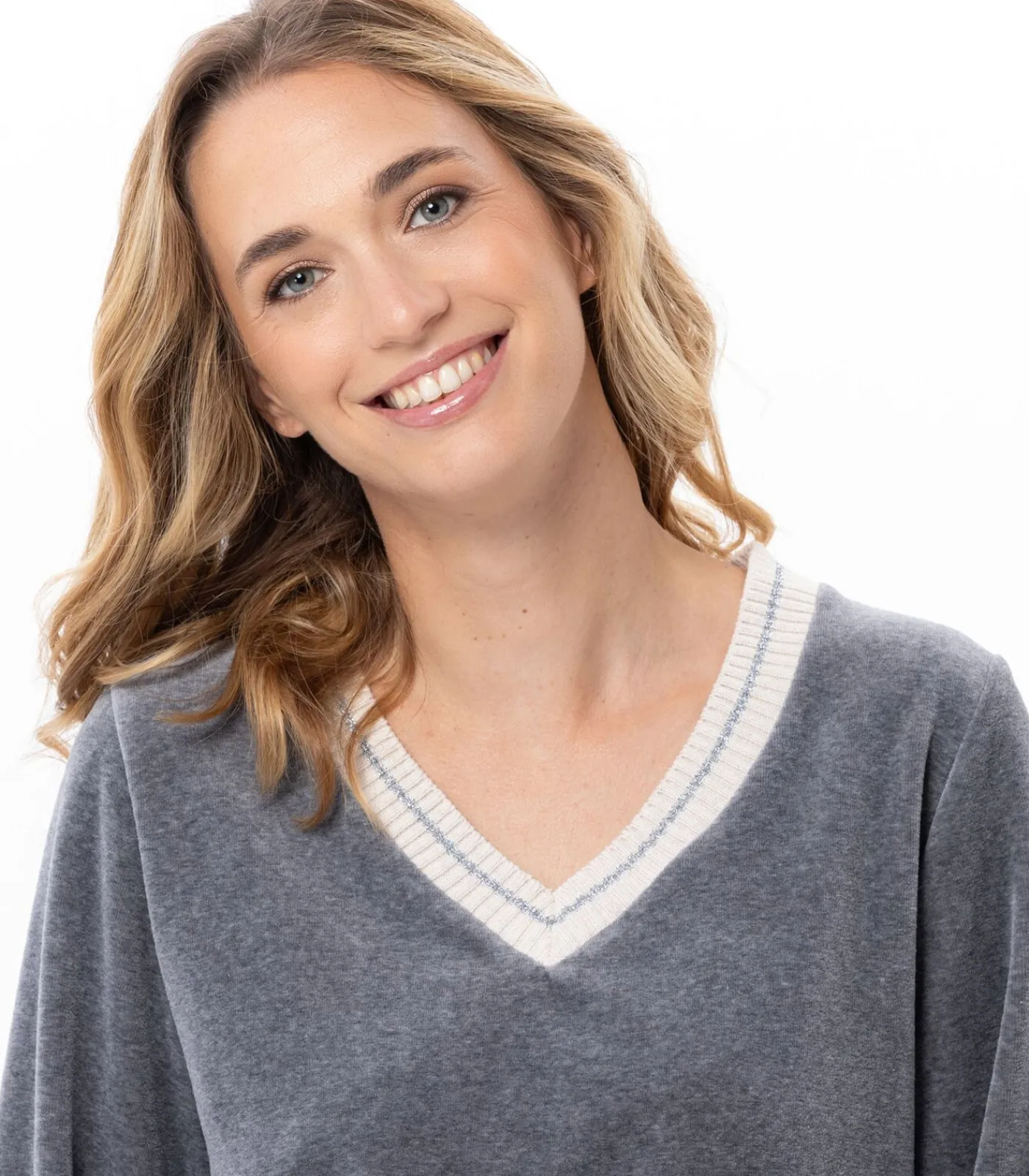 Outlet Homewear-set van fluweel COUNTRY 122 DAMES Loungewear