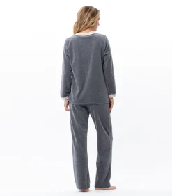 Outlet Homewear-set van fluweel COUNTRY 122 DAMES Loungewear