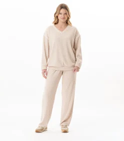 DAMES LE CHAT Homewear-set van gebreide stof SHETLAND 124