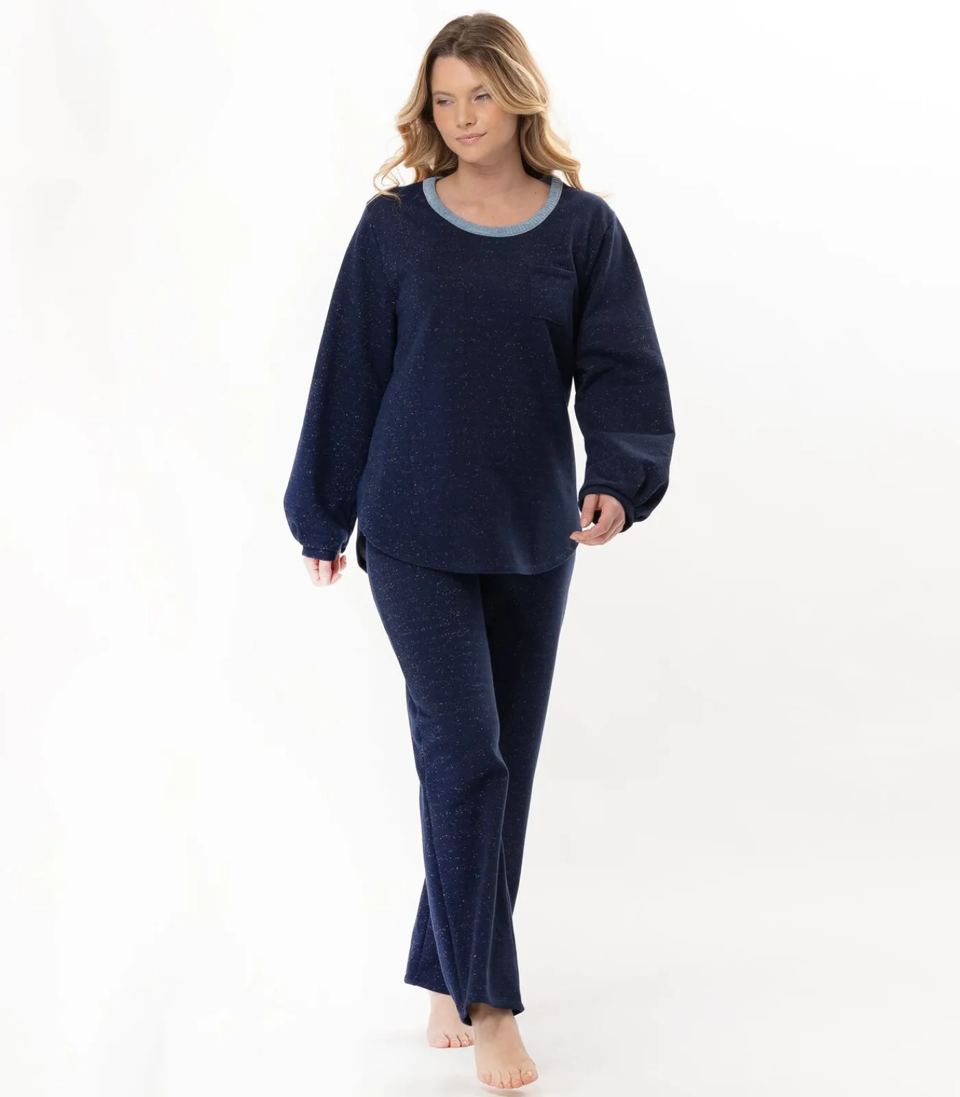 DAMES LE CHAT Homewear-set van lurex-fleece ECLAT 112