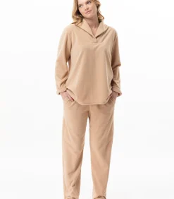 DAMES LE CHAT Homewear-set van micropolar LINETTE 122