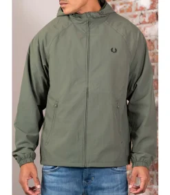 Heren Fred Perry Hooded shell jacket - laurel wreath