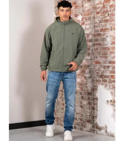 Heren Fred Perry Hooded shell jacket - laurel wreath