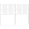 vidaXL Hoofdbord 137 cm metaal wit