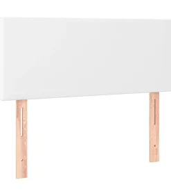 vidaXL Hoofdbord LED 80x5x78/88 cm kunstleer wit