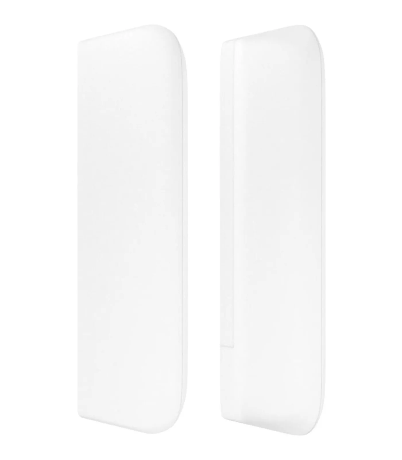 Hoofdbord met randen 83x16x78/88 cm kunstleer wit Bedden