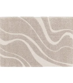 Oviala Hoogpolig vloerkleed met golvend patroon in 120 x 170 cm