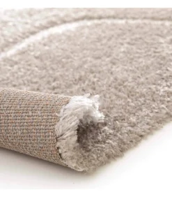 Oviala Hoogpolig vloerkleed met golvend patroon in 120 x 170 cm