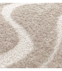 Oviala Hoogpolig vloerkleed met golvend patroon in 120 x 170 cm