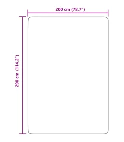 Hoogpolig vloerkleed NAVARRA 200x290 cm polyester marineblauw Tapijten