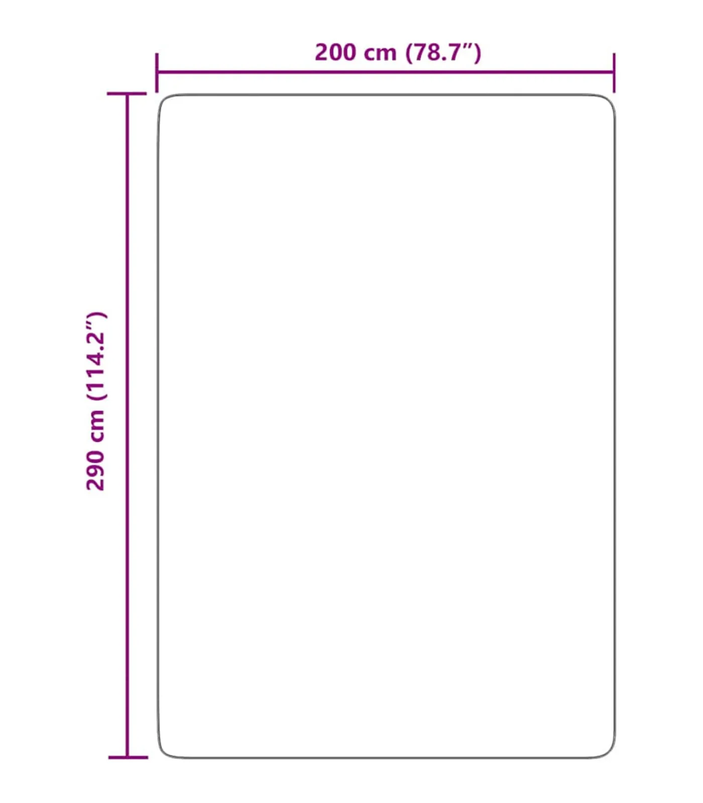 Hoogpolig vloerkleed NAVARRA 200x290 cm polyester marineblauw Tapijten