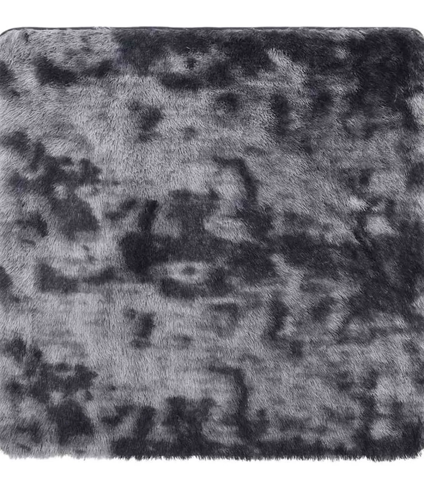 vidaXL Hoogpolig vloerkleed NAVARRA 120x120 cm polyester donkergrijs