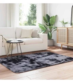 Best Hoogpolig vloerkleed NAVARRA 120x170 cm polyester donkergrijs Tapijten