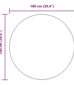 vidaXL Hoogpolig vloerkleed NAVARRA 100x100 cm polyester zwart