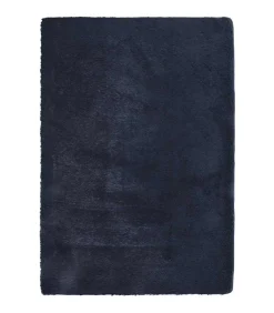 vidaXL Hoogpolig vloerkleed NAVARRA 160x230 cm polyester marineblauw