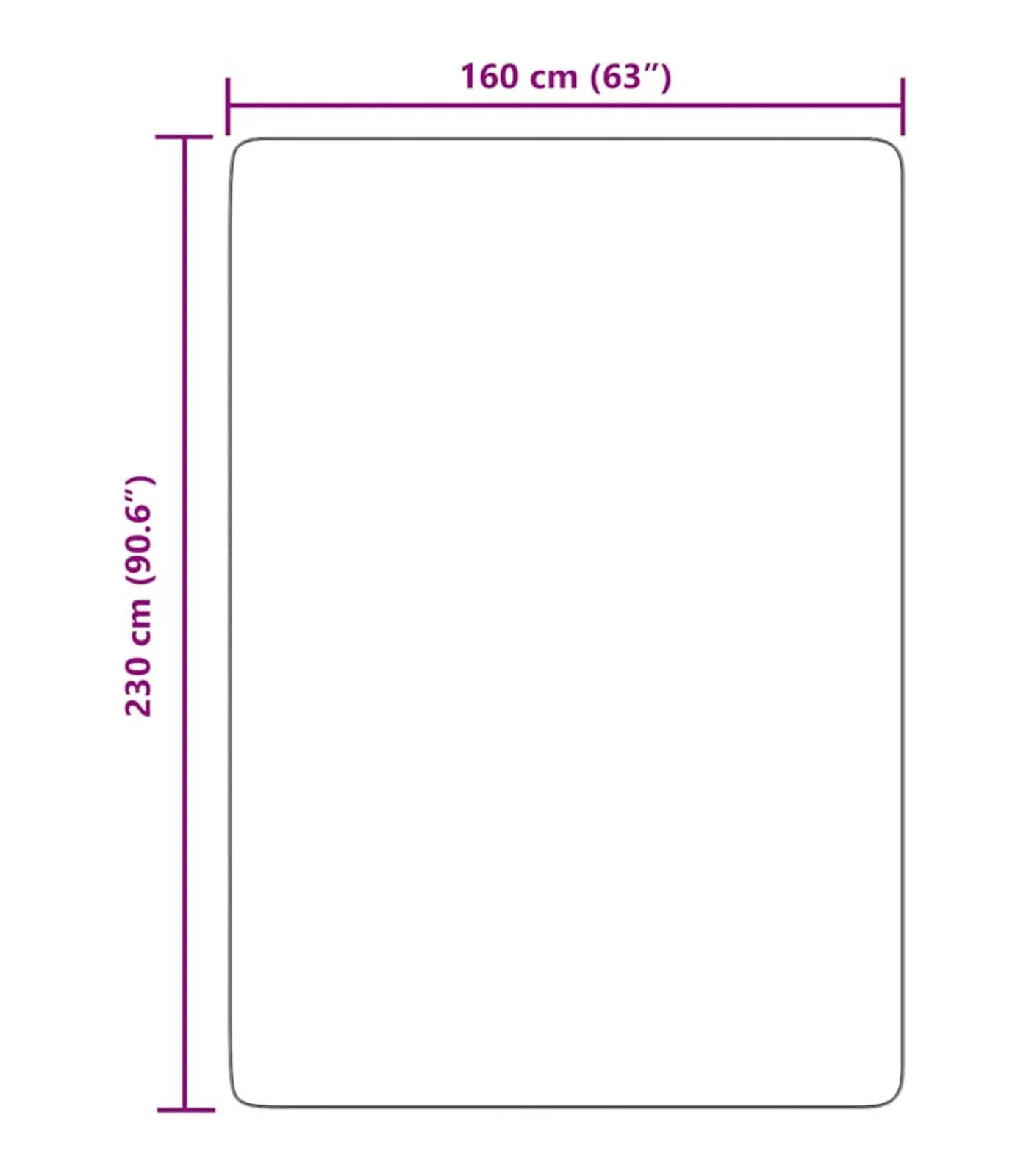 vidaXL Hoogpolig vloerkleed NAVARRA 160x230 cm polyester marineblauw