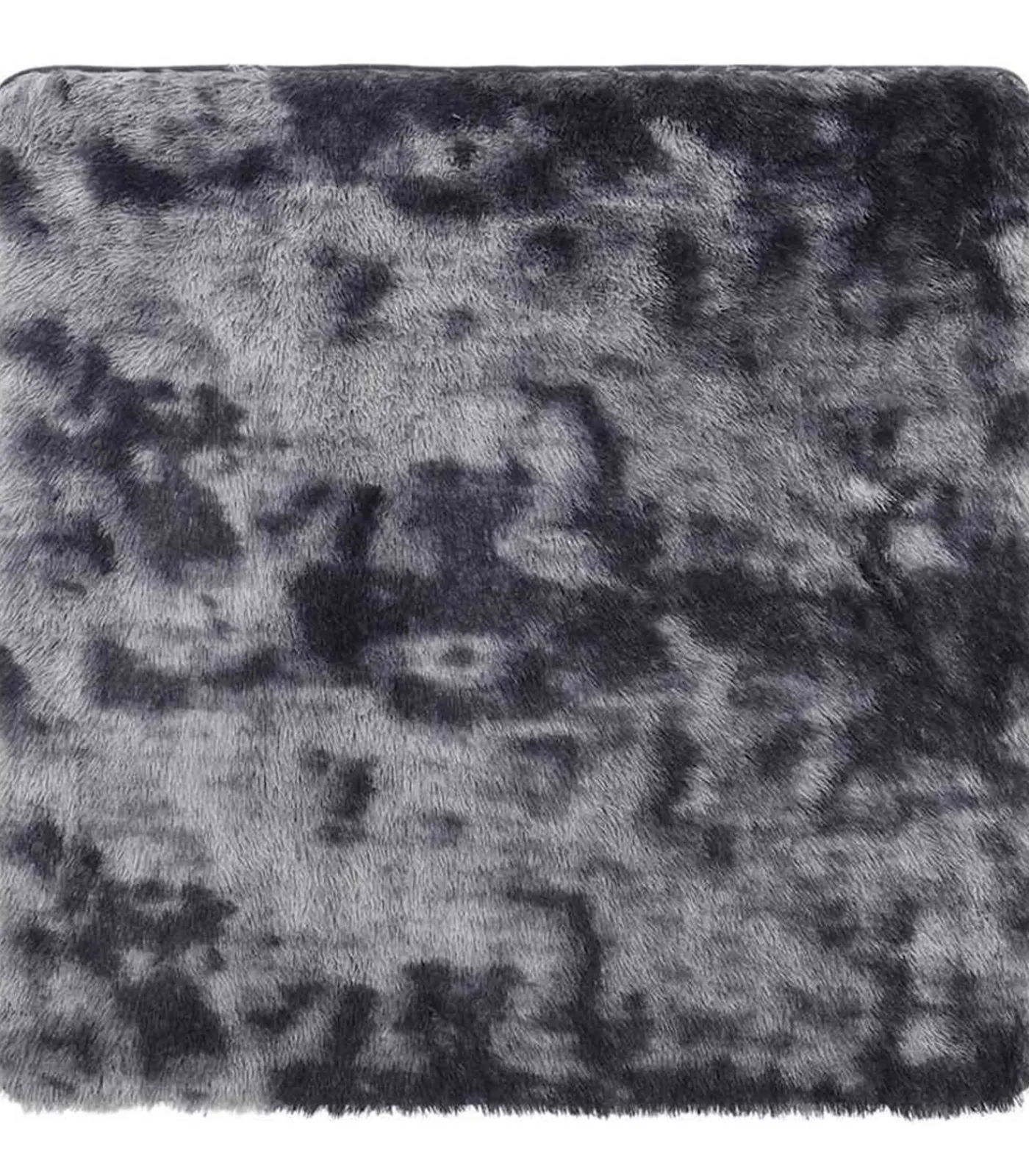 Online Hoogpolig vloerkleed NAVARRA 240x240 cm polyester donkergrijs Tapijten