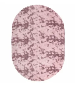 Hoogpolig vloerkleed NAVARRA 300x200 cm polyester stoffig roze Tapijten