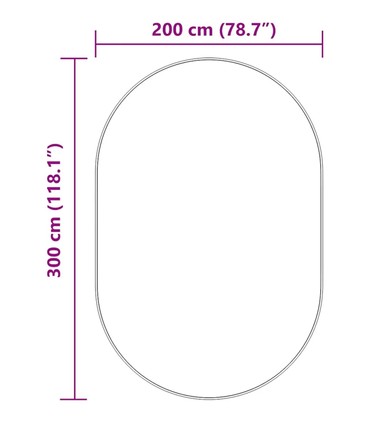 Hoogpolig vloerkleed NAVARRA 300x200 cm polyester stoffig roze Tapijten