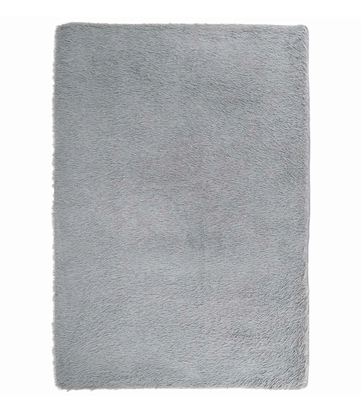 Outlet Hoogpolig vloerkleed NAVARRA 160x230 cm polyester lichtgrijs Tapijten