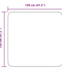 Sale Hoogpolig vloerkleed NAVARRA 120x120 cm polyester zwart Tapijten