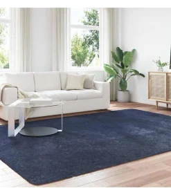 vidaXL Hoogpolig vloerkleed NAVARRA 240x340 cm polyester marineblauw