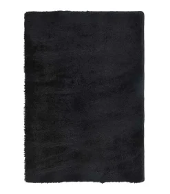 vidaXL Hoogpolig vloerkleed NAVARRA 200x290 cm polyester zwart