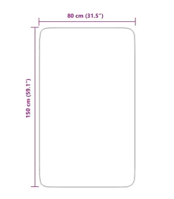 vidaXL Hoogpolig vloerkleed NAVARRA 80x150 cm polyester zilvergrijs