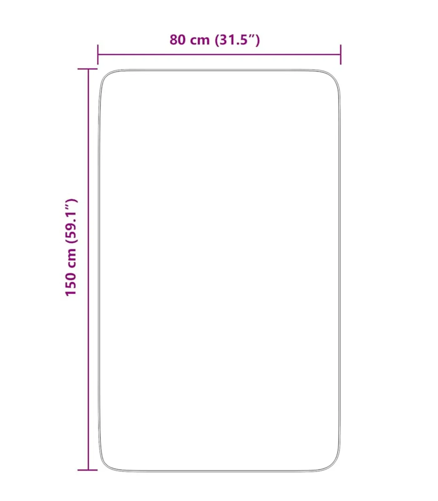 vidaXL Hoogpolig vloerkleed NAVARRA 80x150 cm polyester zilvergrijs