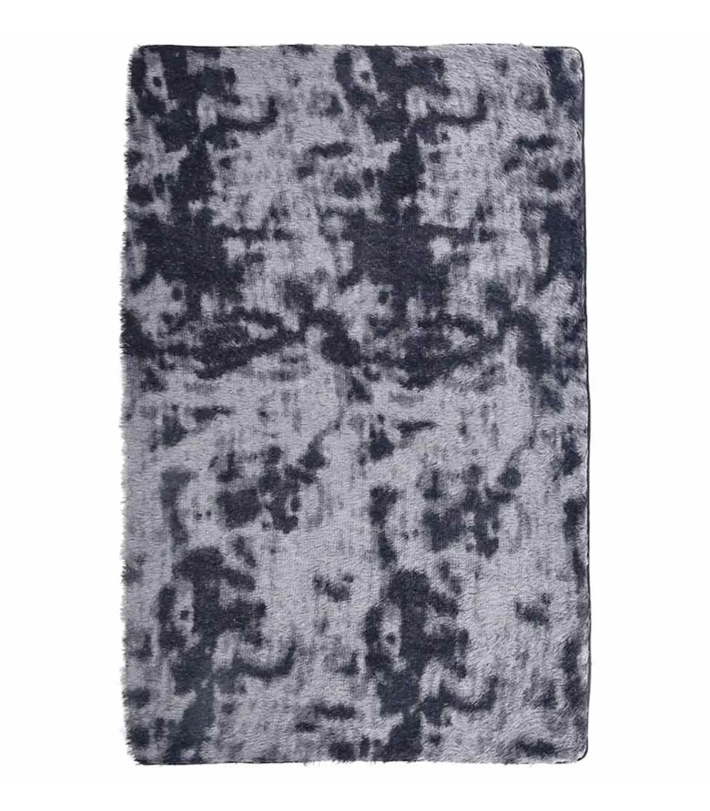 Hoogpolig vloerkleed NAVARRA 130x200 cm polyester donkergrijs Tapijten