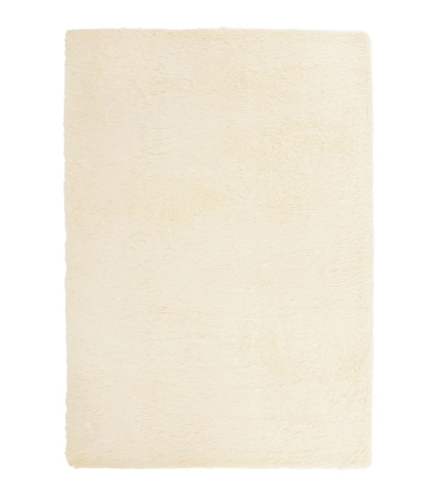 Clearance Hoogpolig vloerkleed NAVARRA 120x170 cm polyester crèmekleurig Tapijten